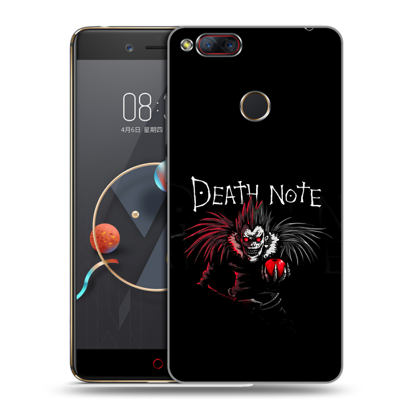 Пластиковый чехол на ZTE Nubia Z17 Mini с принтом Death note Тетрадь смерти Пластиковый чехол на ZTE Nubia Z17 Mini с принтом Death note Тетрадь смерти