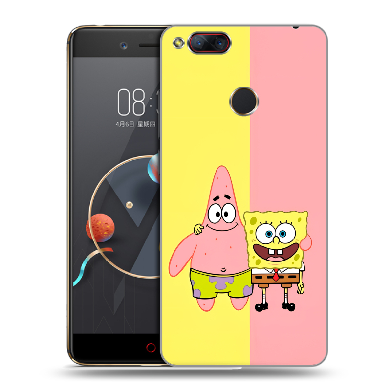 Пластиковый чехол на ZTE Nubia Z17 Mini с принтом Спанч боб Спанчбоб Пластиковый чехол на ZTE Nubia Z17 Mini с принтом Спанч боб Спанчбоб