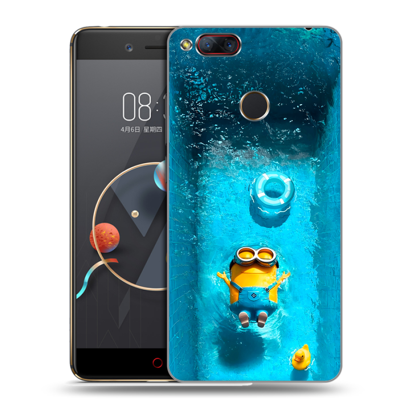 Пластиковый чехол на ZTE Nubia Z17 Mini с принтом Миньоны Пластиковый чехол на ZTE Nubia Z17 Mini с принтом Миньоны