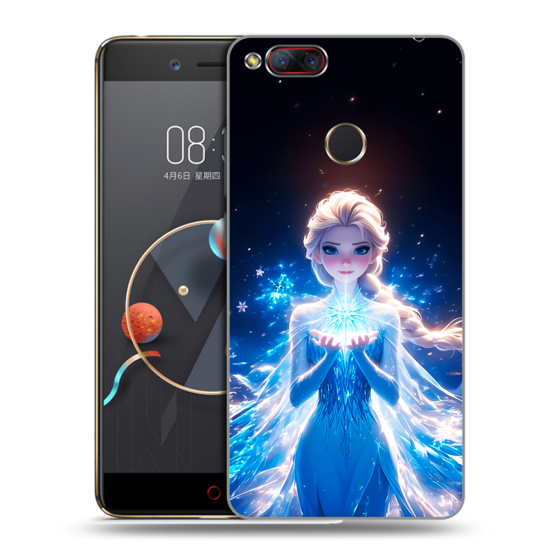 Пластиковый чехол на ZTE Nubia Z17 Mini с принтом Холодное сердце Frozen Пластиковый чехол на ZTE Nubia Z17 Mini с принтом Холодное сердце Frozen