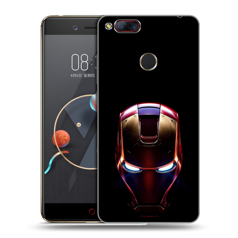 Пластиковый чехол на ZTE Nubia Z17 Mini с принтом IronMan Железный человек Пластиковый чехол на ZTE Nubia Z17 Mini с принтом IronMan Железный человек
