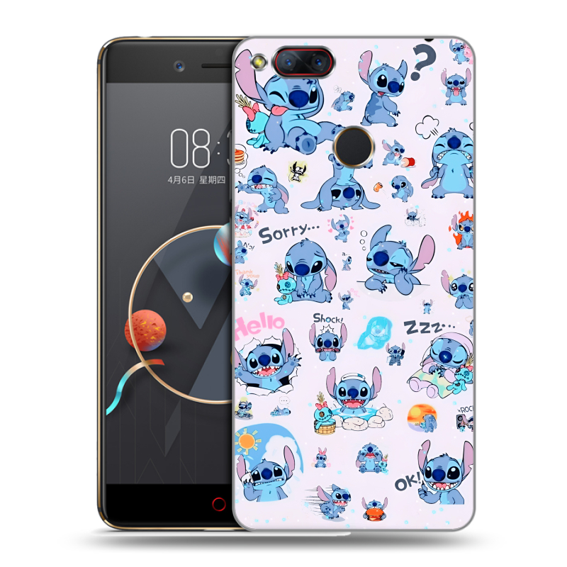 Пластиковый чехол на ZTE Nubia Z17 Mini с принтом Лило и Стич Пластиковый чехол на ZTE Nubia Z17 Mini с принтом Лило и Стич