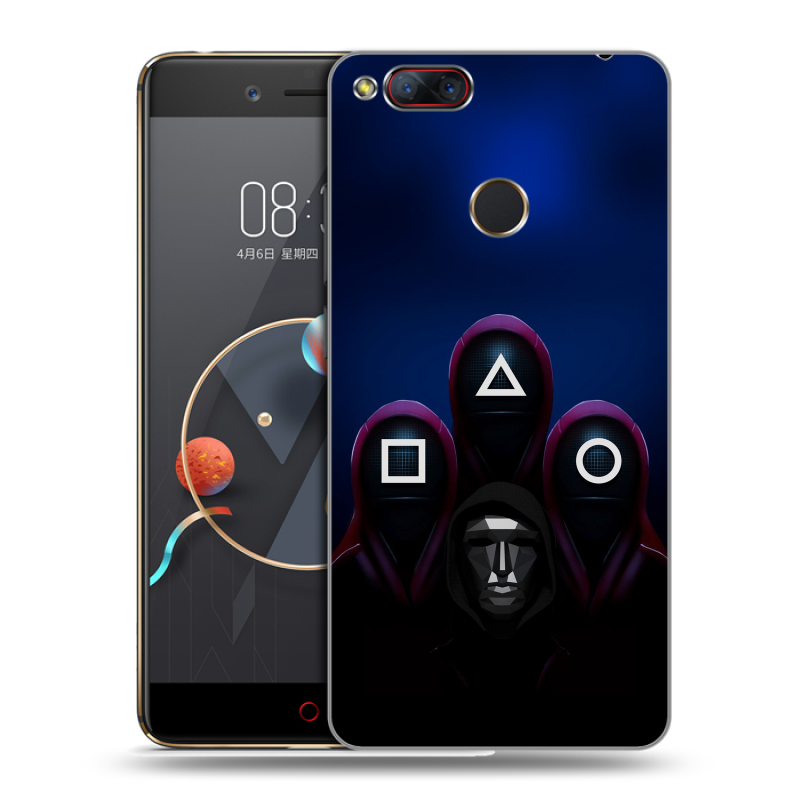Пластиковый чехол на ZTE Nubia Z17 Mini с принтом Игра Кальмара Пластиковый чехол на ZTE Nubia Z17 Mini с принтом Игра Кальмара