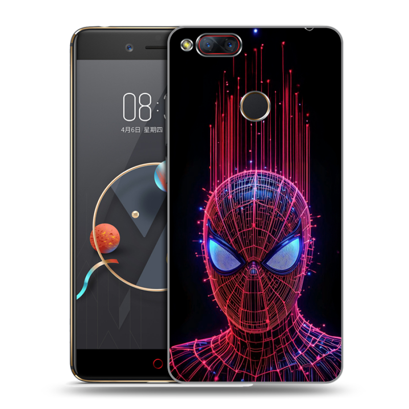Пластиковый чехол на ZTE Nubia Z17 Mini с принтом Spiderman Человек паук Пластиковый чехол на ZTE Nubia Z17 Mini с принтом Spiderman Человек паук