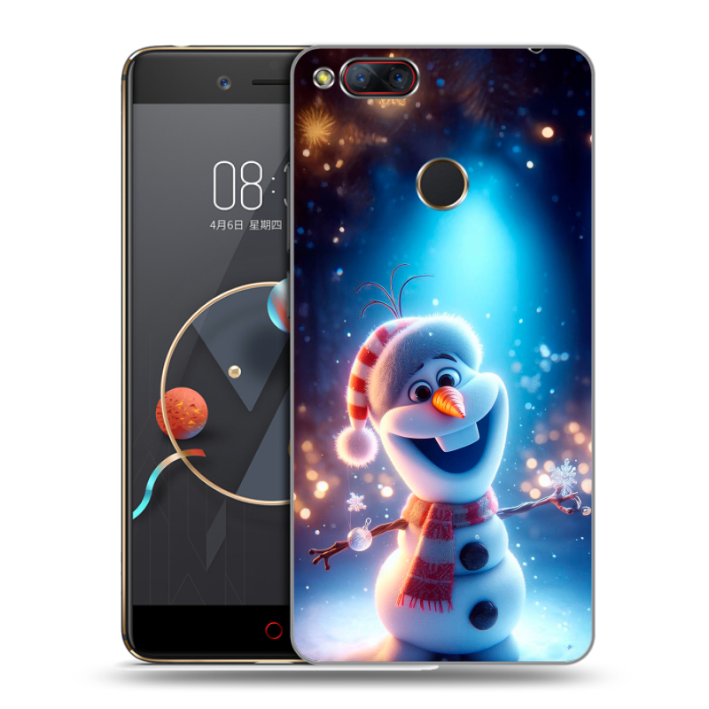 Пластиковый чехол на ZTE Nubia Z17 Mini с принтом Новый год Пластиковый чехол на ZTE Nubia Z17 Mini с принтом Новый год