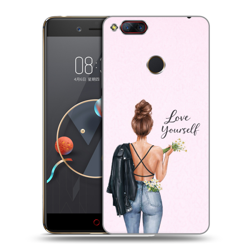 Пластиковый чехол на ZTE Nubia Z17 Mini с принтом женский Пластиковый чехол на ZTE Nubia Z17 Mini с принтом женский