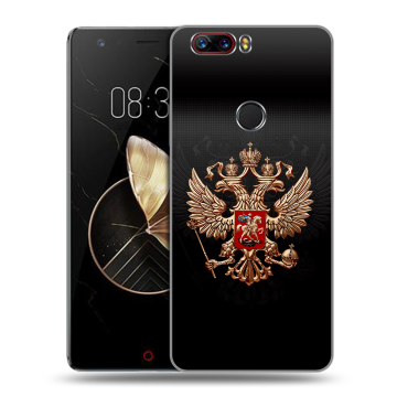 Пластиковый чехол на ZTE Nubia Z17 с принтом Герб России