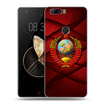 Пластиковый чехол на ZTE Nubia Z17 с принтом Герб СССР