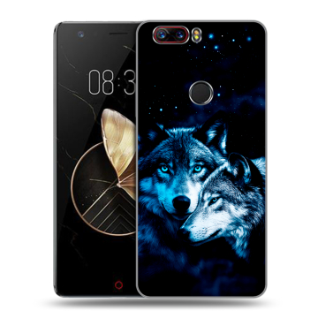 Пластиковый чехол на ZTE Nubia Z17 с принтом Волки Пластиковый чехол на ZTE Nubia Z17 с принтом Волки