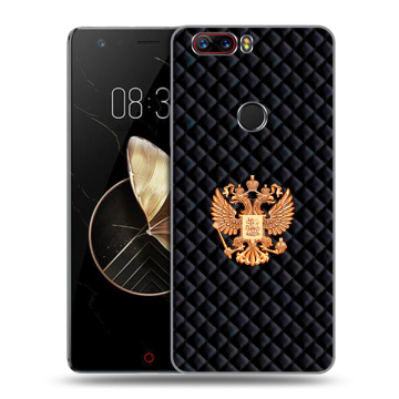 Пластиковый чехол на ZTE Nubia Z17 с принтом Герб России принт