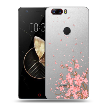 Пластиковый чехол на ZTE Nubia Z17 с принтом Ветка сакуры