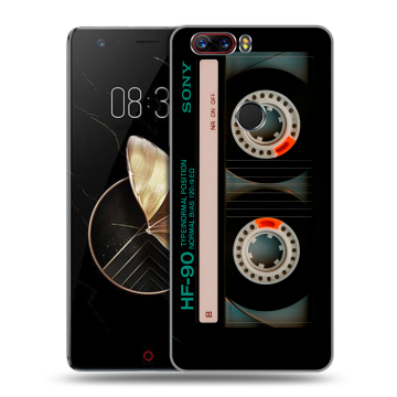 Пластиковый чехол на ZTE Nubia Z17 с принтом Кассета