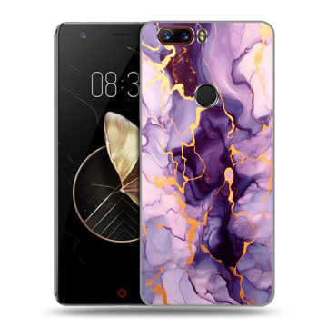 Пластиковый чехол на ZTE Nubia Z17 с принтом Мрамор
