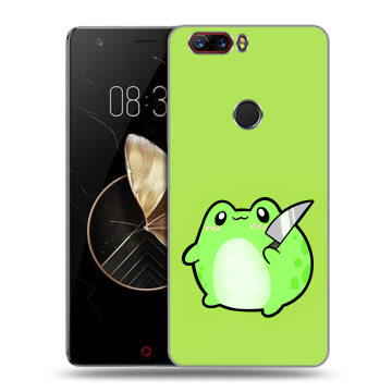 Пластиковый чехол на ZTE Nubia Z17 с принтом Лягушенок
