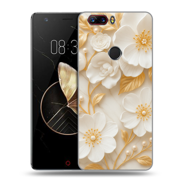 Пластиковый чехол на ZTE Nubia Z17 с принтом Цветы