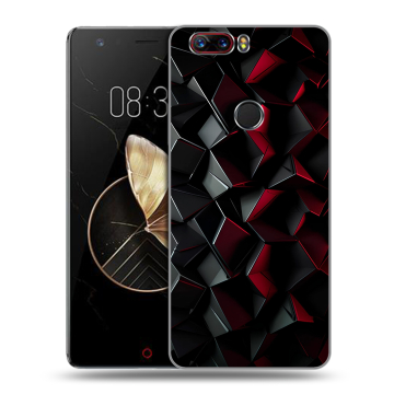 Пластиковый чехол на ZTE Nubia Z17 с принтом Абстракция