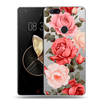 Пластиковый чехол на ZTE Nubia Z17 с принтом Розы Пластиковый чехол на ZTE Nubia Z17 с принтом Розы