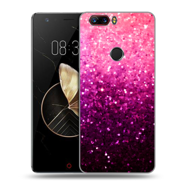 Пластиковый чехол на ZTE Nubia Z17 с принтом Блестки Пластиковый чехол на ZTE Nubia Z17 с принтом Блестки