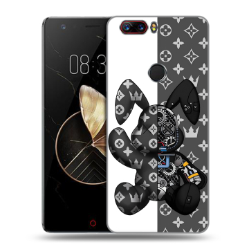 Пластиковый чехол на ZTE Nubia Z17 с принтом Луи робот