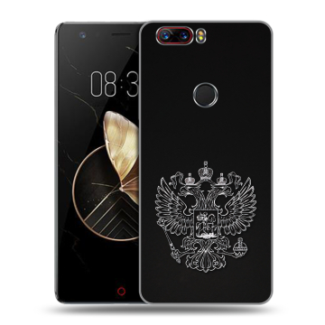 Пластиковый чехол на ZTE Nubia Z17 с принтом Герб России