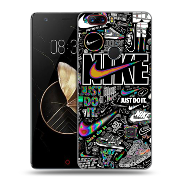 Пластиковый чехол на ZTE Nubia Z17 с принтом Найк Пластиковый чехол на ZTE Nubia Z17 с принтом Найк