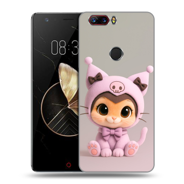 Пластиковый чехол на ZTE Nubia Z17 с принтом Куроми Kuromi 