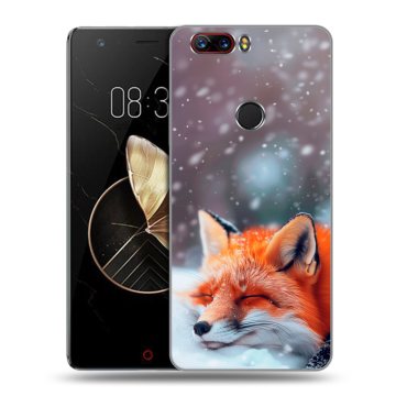 Пластиковый чехол на ZTE Nubia Z17 с принтом лиса Пластиковый чехол на ZTE Nubia Z17 с принтом лиса