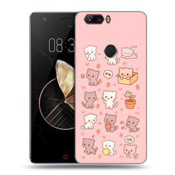 Пластиковый чехол на ZTE Nubia Z17 с принтом Hello Kitty Хелоу Кити Пластиковый чехол на ZTE Nubia Z17 с принтом Hello Kitty Хелоу Кити