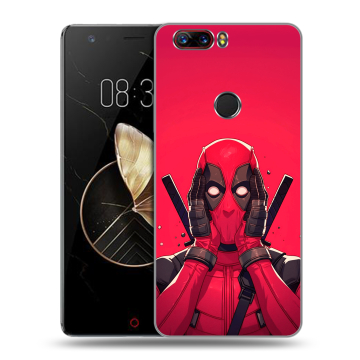 Пластиковый чехол на ZTE Nubia Z17 с принтом Дедпул Deadpool Пластиковый чехол на ZTE Nubia Z17 с принтом Дедпул Deadpool