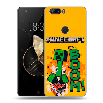 Пластиковый чехол на ZTE Nubia Z17 с принтом Майнкрафт Minecraft