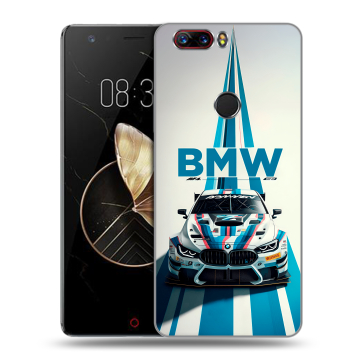 Пластиковый чехол на ZTE Nubia Z17 с принтом БМВ BMW