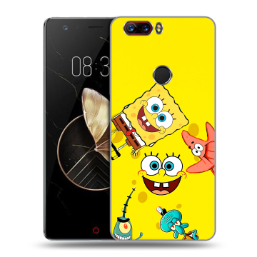Пластиковый чехол на ZTE Nubia Z17 с принтом Спанч боб Спанчбоб Пластиковый чехол на ZTE Nubia Z17 с принтом Спанч боб Спанчбоб