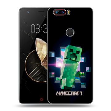 Пластиковый чехол на ZTE Nubia Z17 с принтом Майнкрафт Minecraft