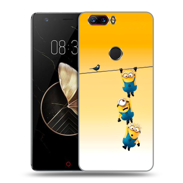 Пластиковый чехол на ZTE Nubia Z17 с принтом Миньоны