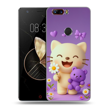 Пластиковый чехол на ZTE Nubia Z17 с принтом для девочек Пластиковый чехол на ZTE Nubia Z17 с принтом для девочек
