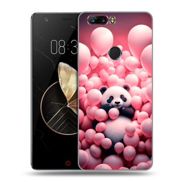 Пластиковый чехол на ZTE Nubia Z17 с принтом Панда Пластиковый чехол на ZTE Nubia Z17 с принтом Панда