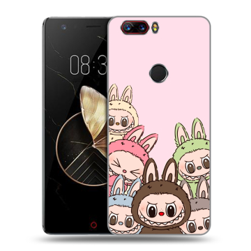 Пластиковый чехол на ZTE Nubia Z17 с принтом Лабубу