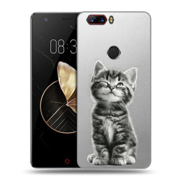 Пластиковый чехол на ZTE Nubia Z17 с принтом Котенок Пластиковый чехол на ZTE Nubia Z17 с принтом Котенок
