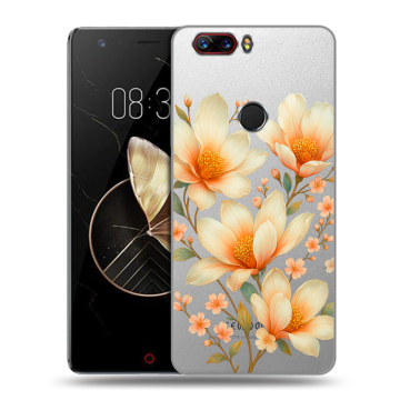 Пластиковый чехол на ZTE Nubia Z17 с принтом Цветы
