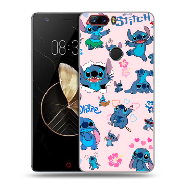 Пластиковый чехол на ZTE Nubia Z17 с принтом Лило и Стич