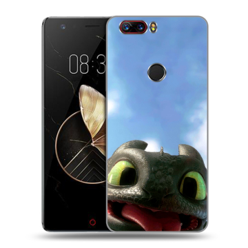 Пластиковый чехол на ZTE Nubia Z17 с принтом Как приручить дракона
