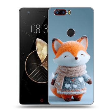 Пластиковый чехол на ZTE Nubia Z17 с принтом Лиса