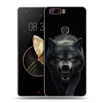 Пластиковый чехол на ZTE Nubia Z17 с принтом Волк