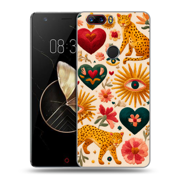 Пластиковый чехол на ZTE Nubia Z17 с принтом Модный принт