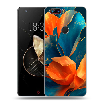 Пластиковый чехол на ZTE Nubia Z17 с принтом Цветы