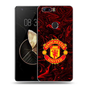 Пластиковый чехол на ZTE Nubia Z17 с принтом Manchester United