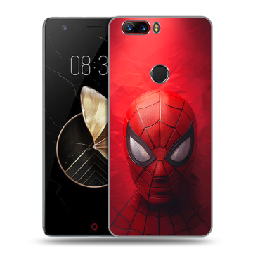 Пластиковый чехол на ZTE Nubia Z17 с принтом Spiderman Человек паук