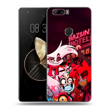 Пластиковый чехол на ZTE Nubia Z17 с принтом Hazbin Hotel Отель Хазбин Пластиковый чехол на ZTE Nubia Z17 с принтом Hazbin Hotel Отель Хазбин