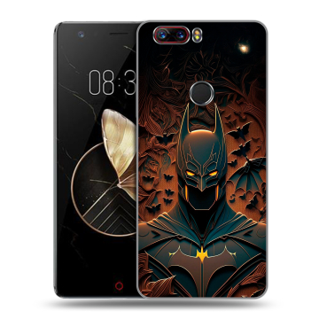 Пластиковый чехол на ZTE Nubia Z17 с принтом Batman Бэтмен