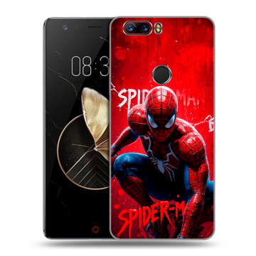 Пластиковый чехол на ZTE Nubia Z17 с принтом Spiderman Человек паук Пластиковый чехол на ZTE Nubia Z17 с принтом Spiderman Человек паук